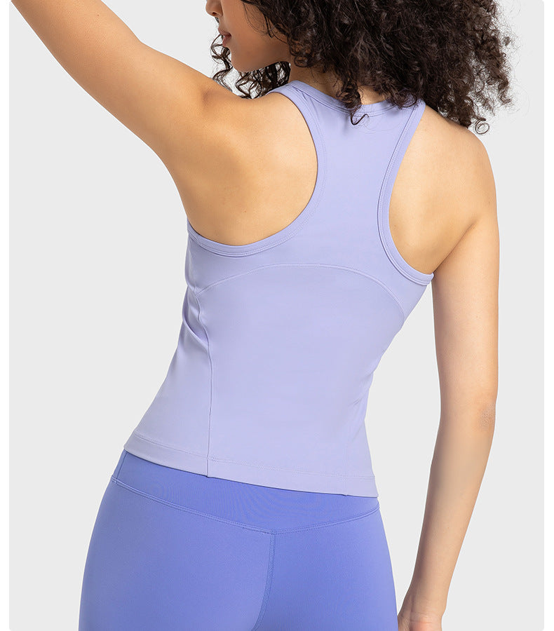 “Emma” Stretch Ribbed Crop Tank Top