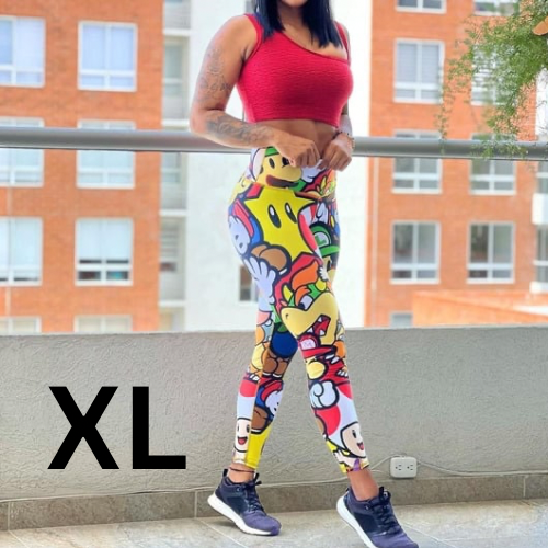 VENTA Leggings coloridos de cintura alta MB Size Plus