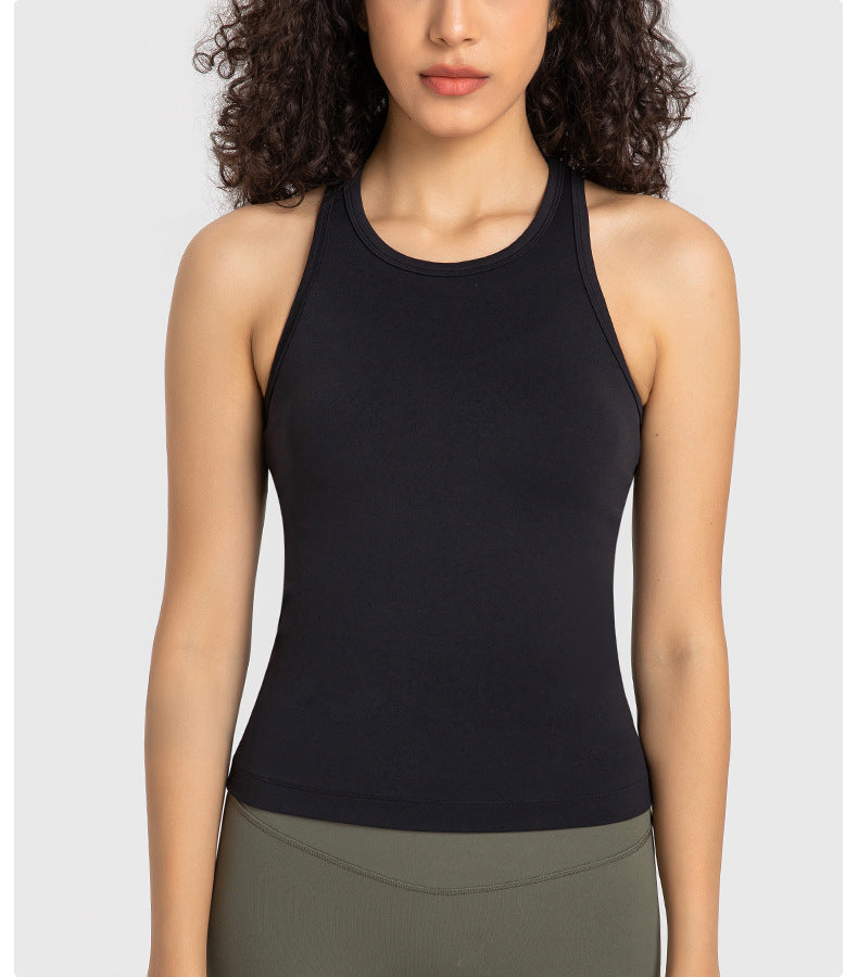 “Emma” Stretch Ribbed Crop Tank Top