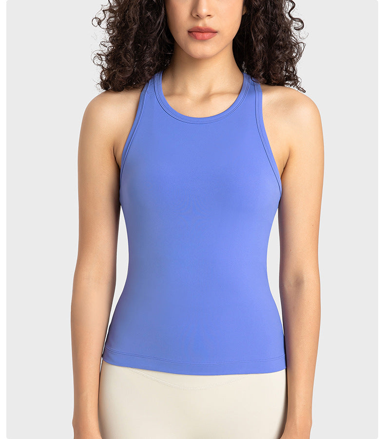 “Emma” Stretch Ribbed Crop Tank Top
