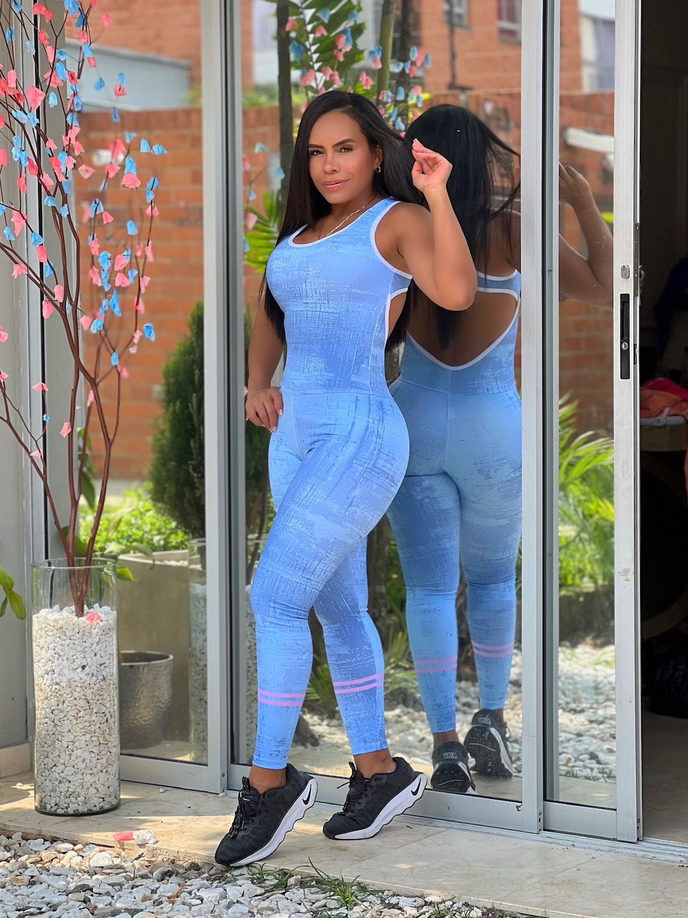 JUMP- Sport Light blue Supplex (High Waist)