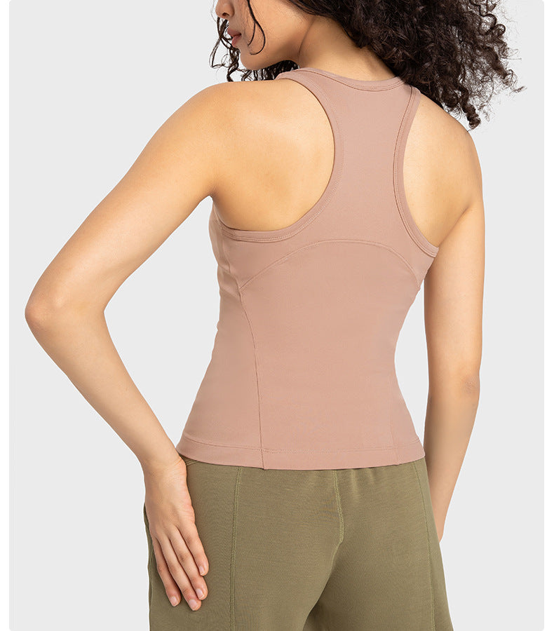“Emma” Stretch Ribbed Crop Tank Top