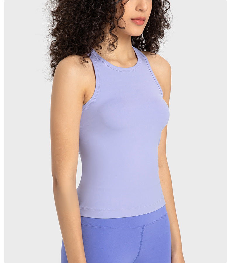 “Emma” Stretch Ribbed Crop Tank Top