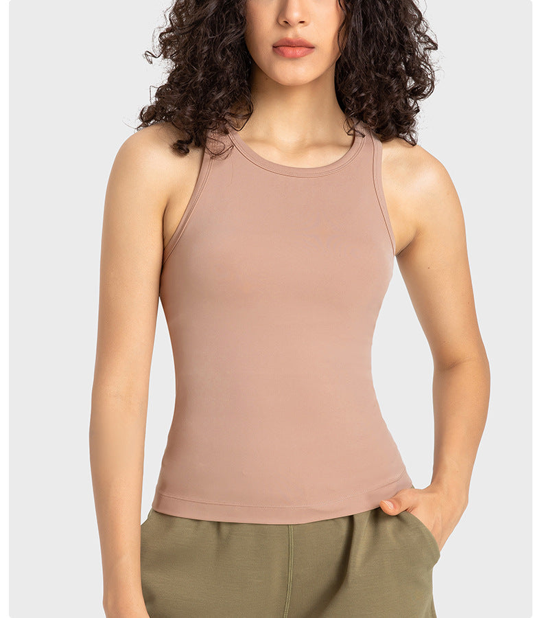 “Emma” Stretch Ribbed Crop Tank Top