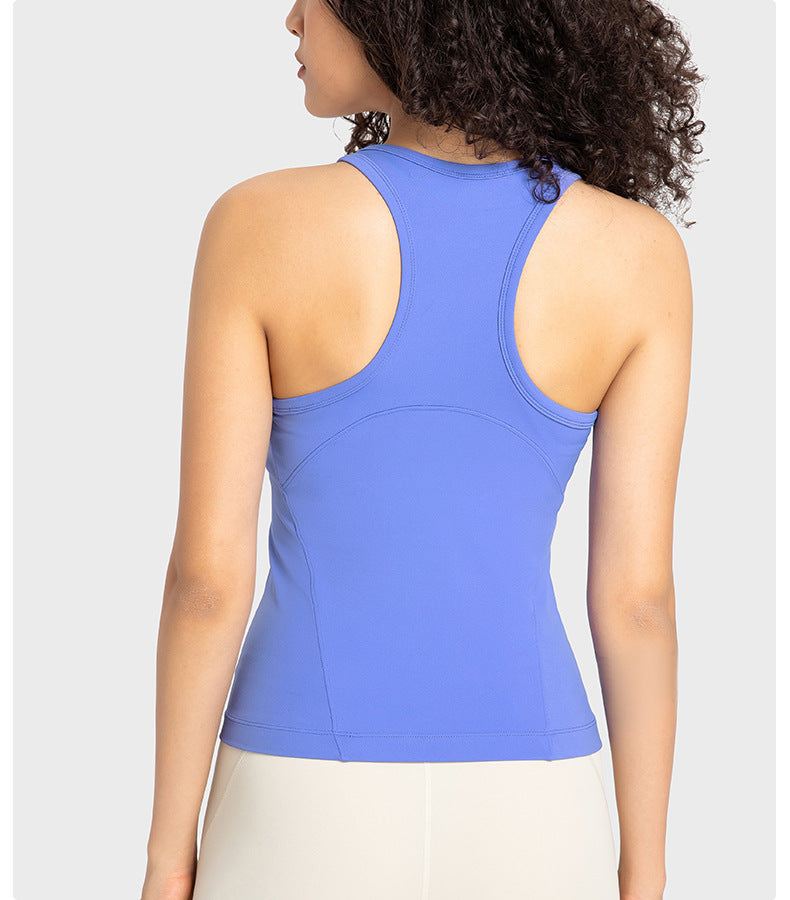 “Emma” Stretch Ribbed Crop Tank Top