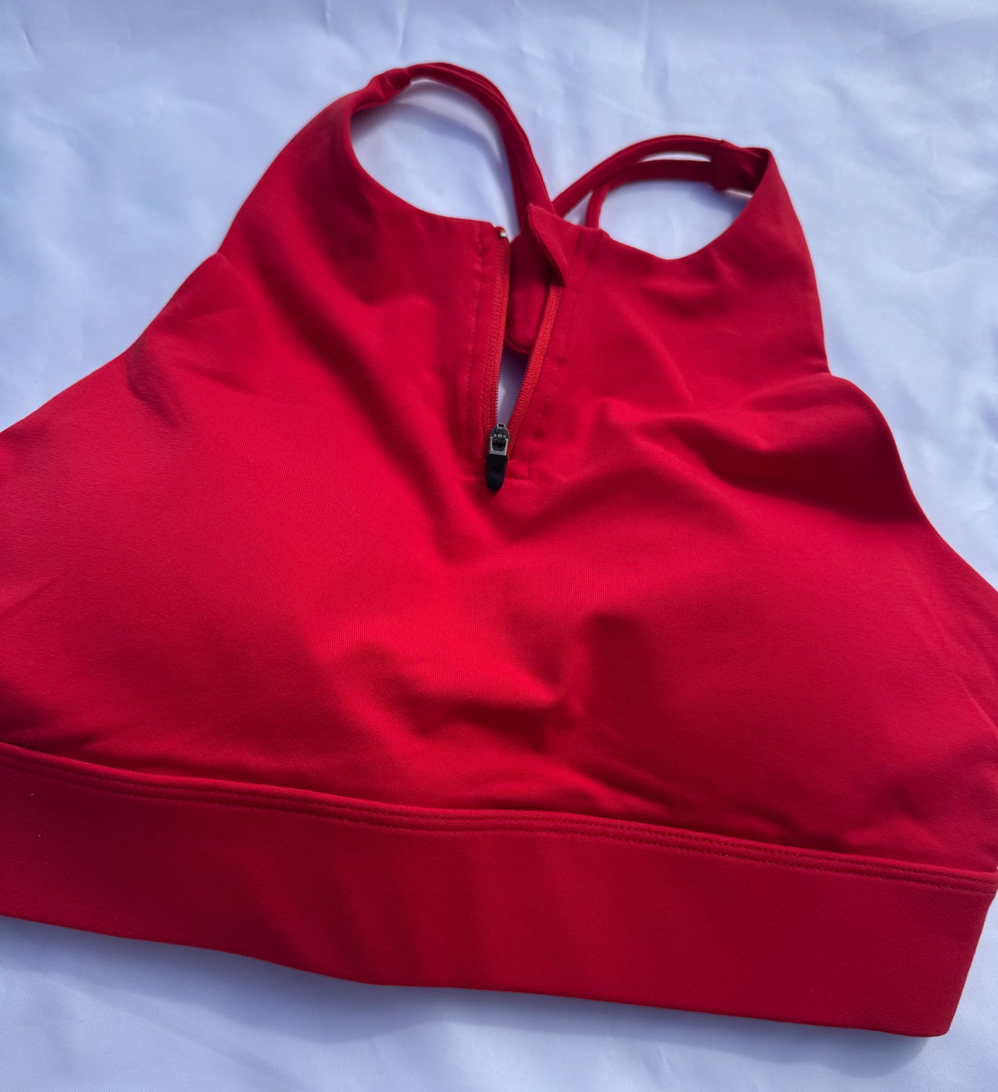 “June” Zipper Strap Sport Bra