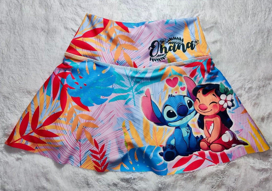 Cartoon Skort STCH2 High Waist