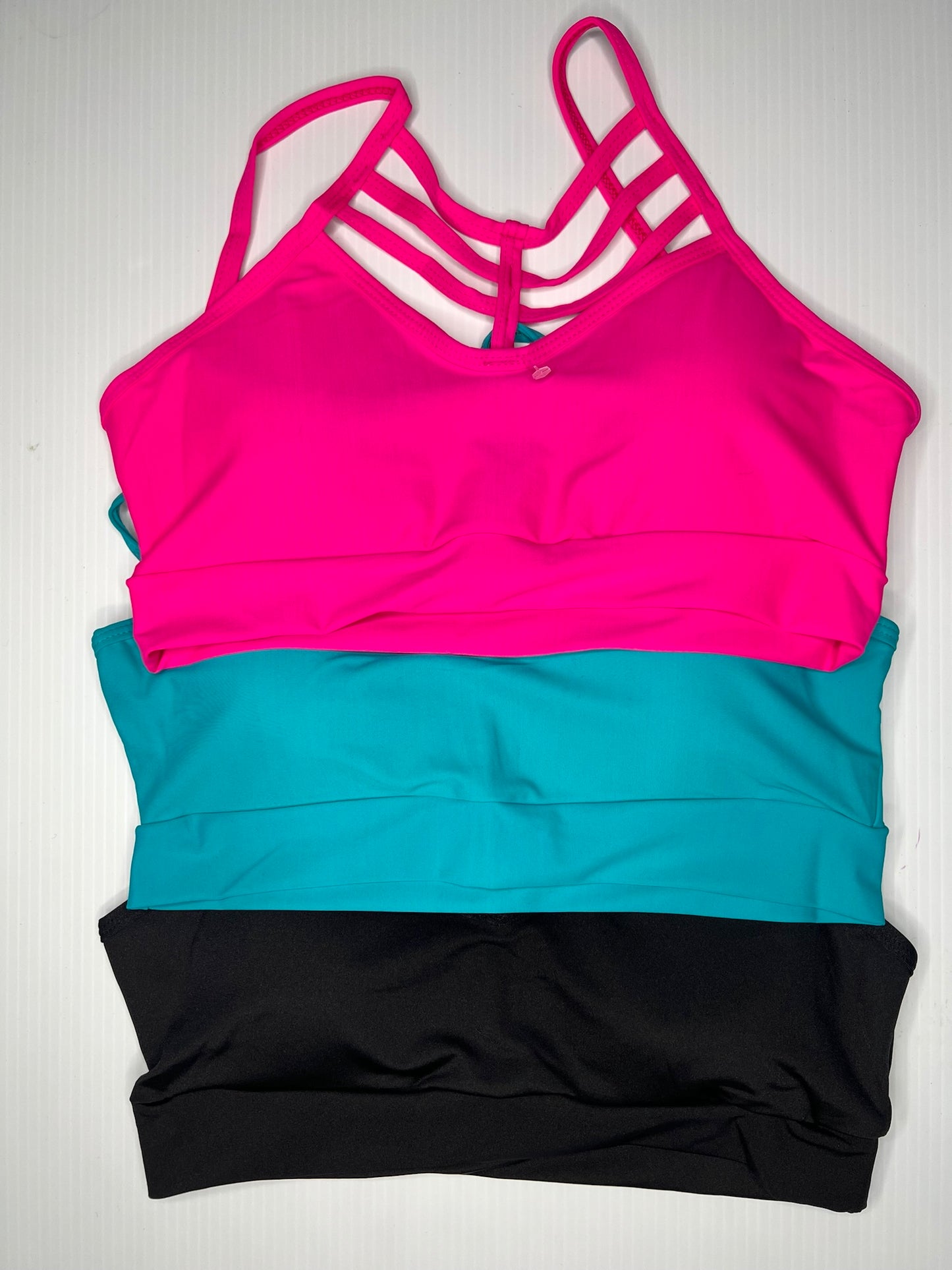 “Caracas” Strips Front Sport Bra (Solid colors)