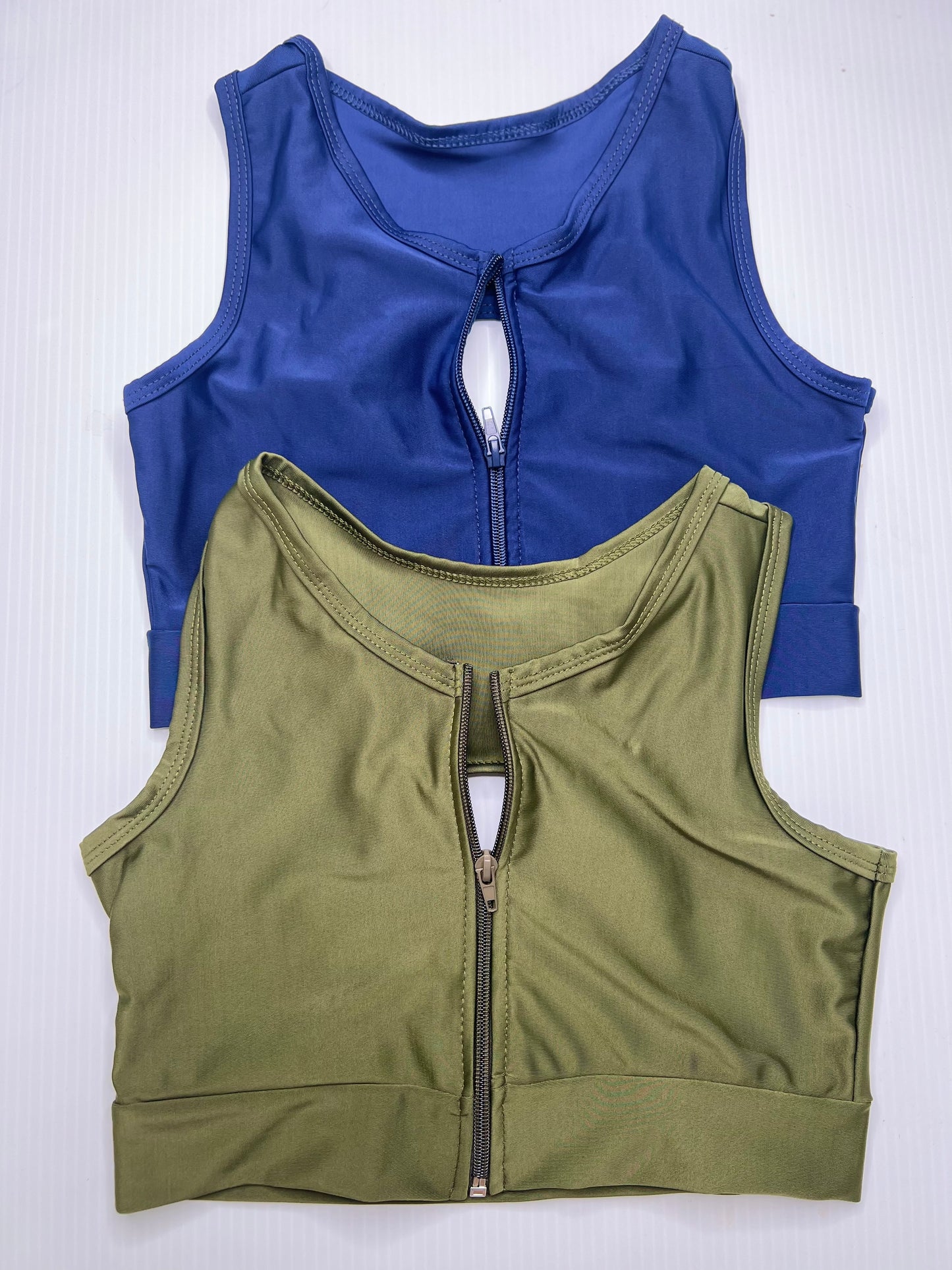 “Rose” Crop Top with Zipper