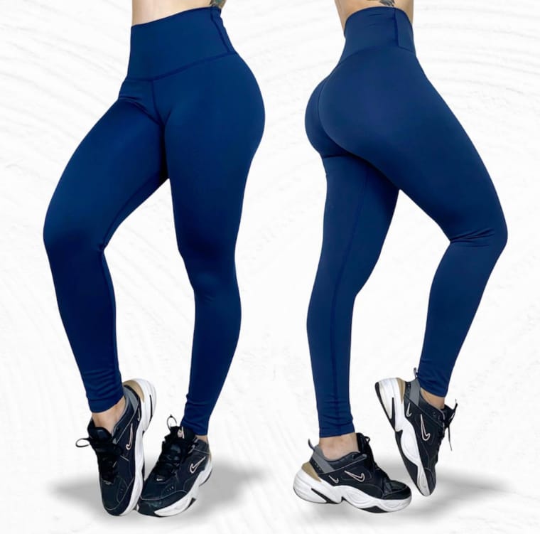 Leggings de cintura alta LOS "Azul liso"