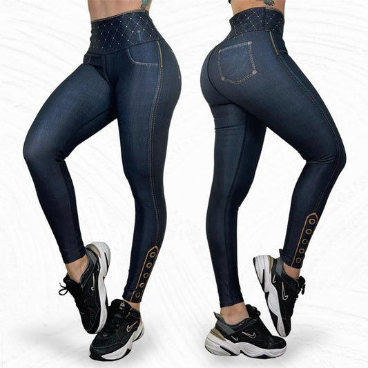 Jeans Dark High Waist Legging