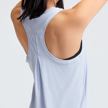 Camisetas sin mangas con espalda deportiva suave (colores sólidos)