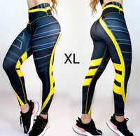 LXL “Yellow and black“ High waist legging