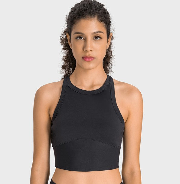 AXIRA Pulse High Neck Crop Tank