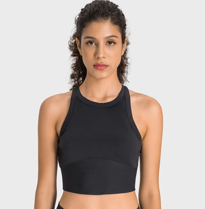 AXIRA Pulse High Neck Crop Tank