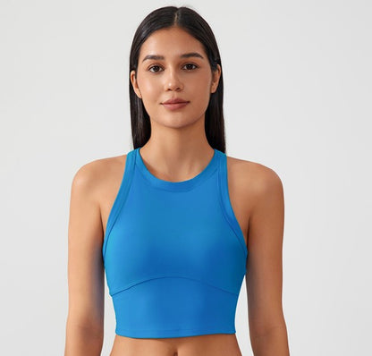 AXIRA Pulse High Neck Crop Tank