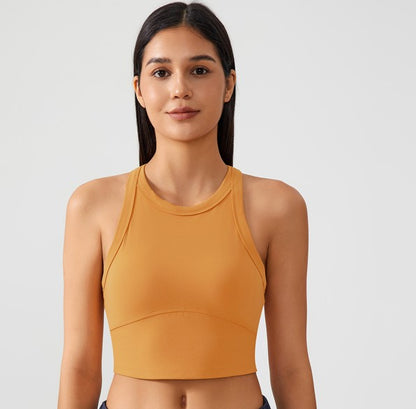 AXIRA Pulse High Neck Crop Tank