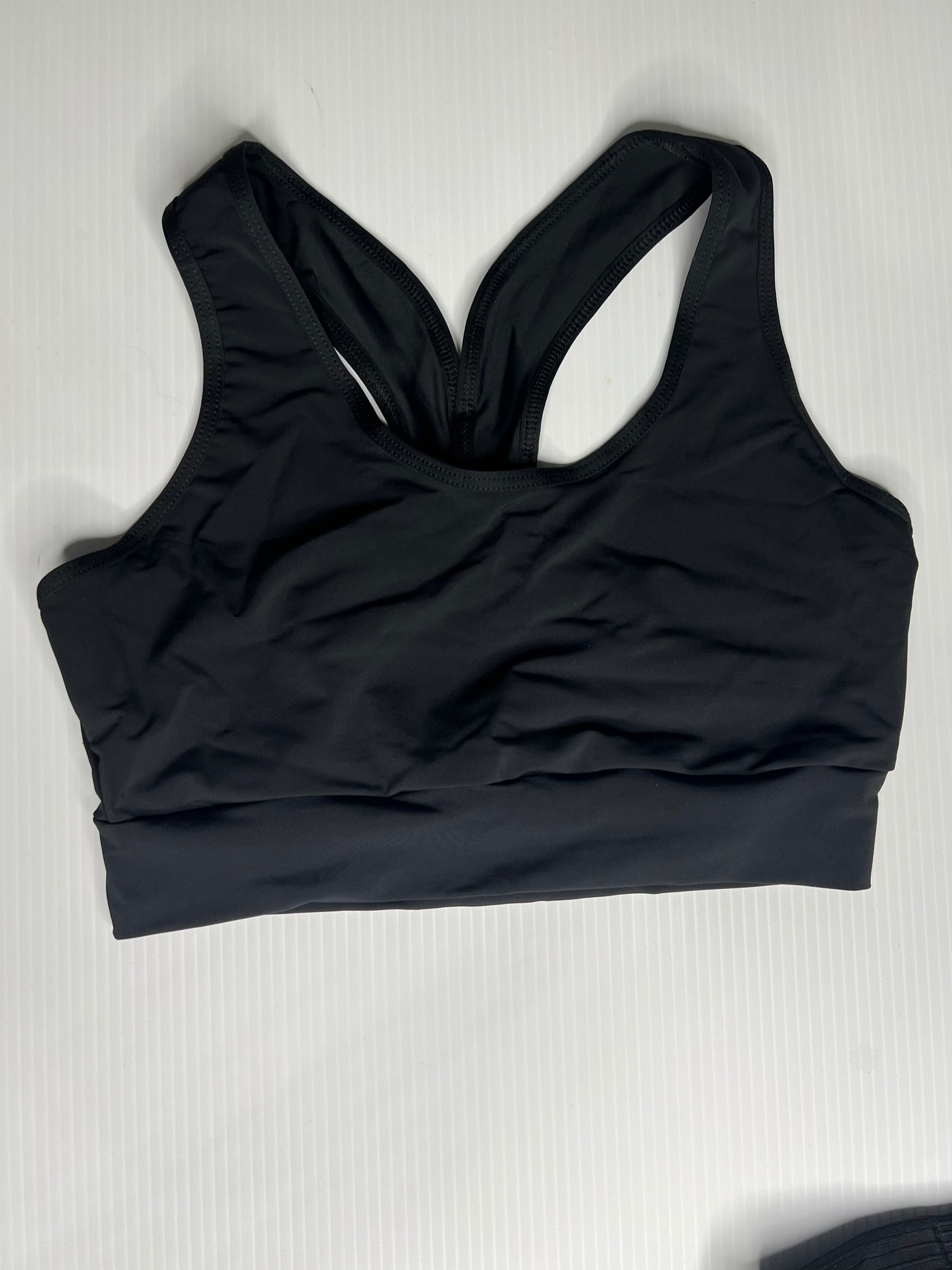 “Albany” Racerback Black Sport bra