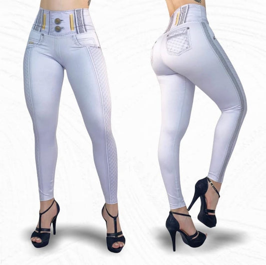 Jeans Cool White High Waist Legging