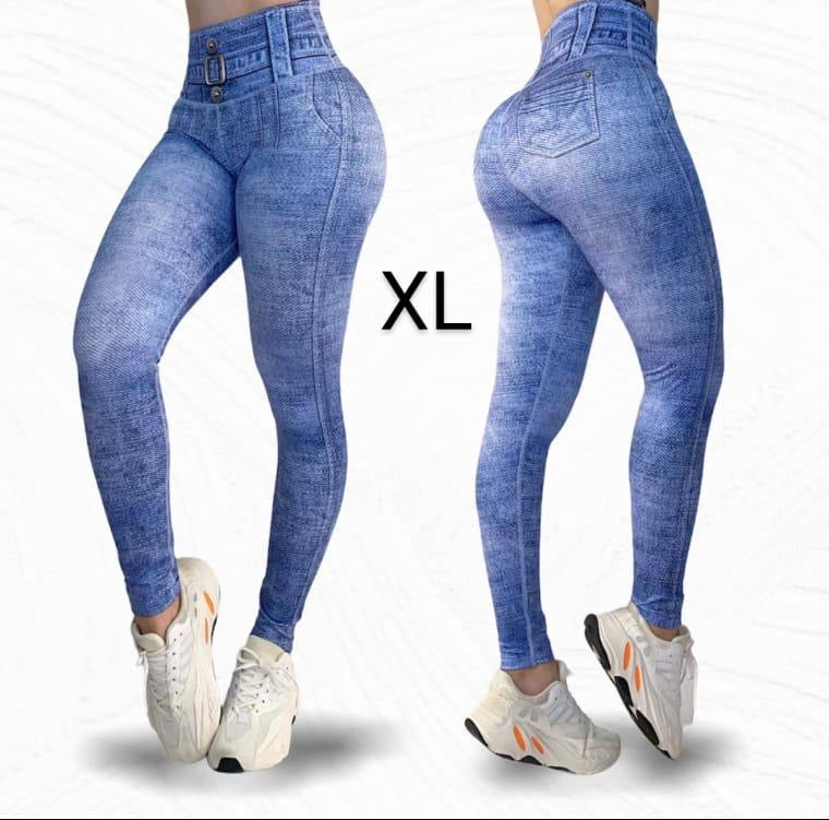 Jeans Plus Light Wash High Waist Legging