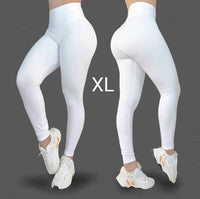 LXL "Solid color white” High Waist Legging