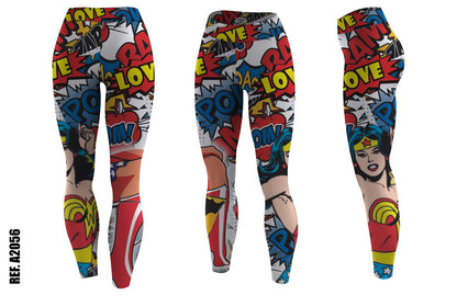LCOS - Leggings de cintura alta WW coloridos