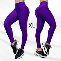 LXL "Solid color Purple” High Waist Legging