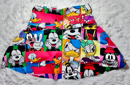 Cartoon Skort DSN High Waist