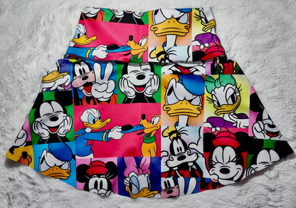 Cartoon Skort DSN High Waist