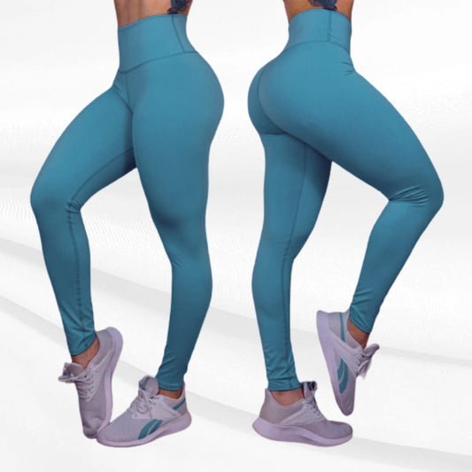 LOS Blue Prussian Solid color Hight waist legging