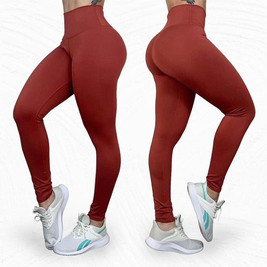 LOS Red Wine Solid color Hight waist legging