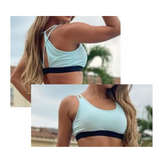 “Chloe” Strappy Sports Bra (Solid colors)