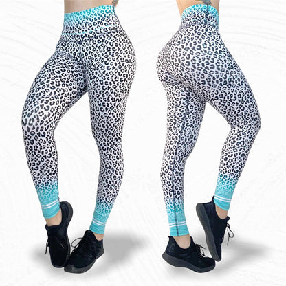 Leggings de cintura alta LOS/LXL “Animal print black sky performance”