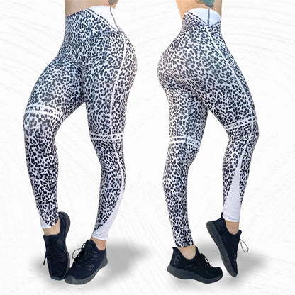 Leggings de cintura alta LXL "ANIMAL PRINT Negro"