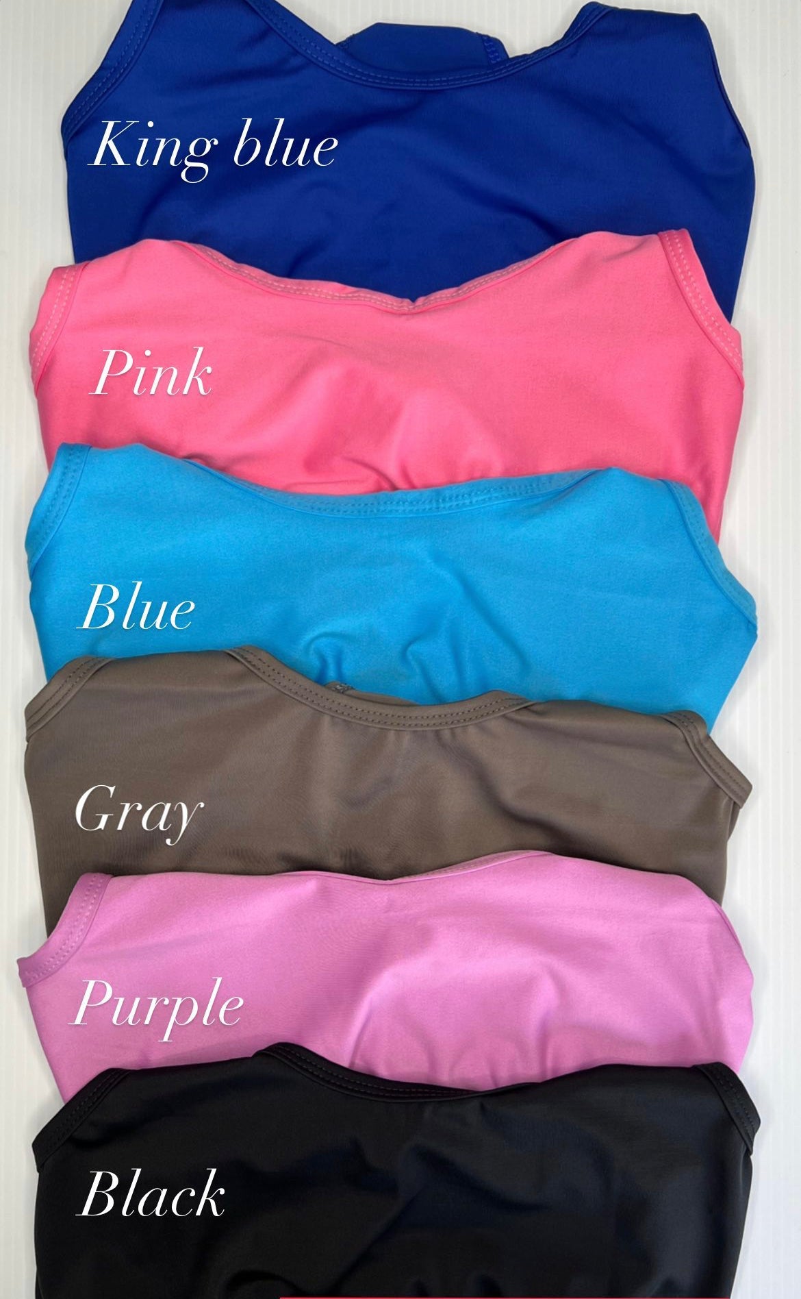 "Victoria" Racerback Sport Bra (Solid colors)