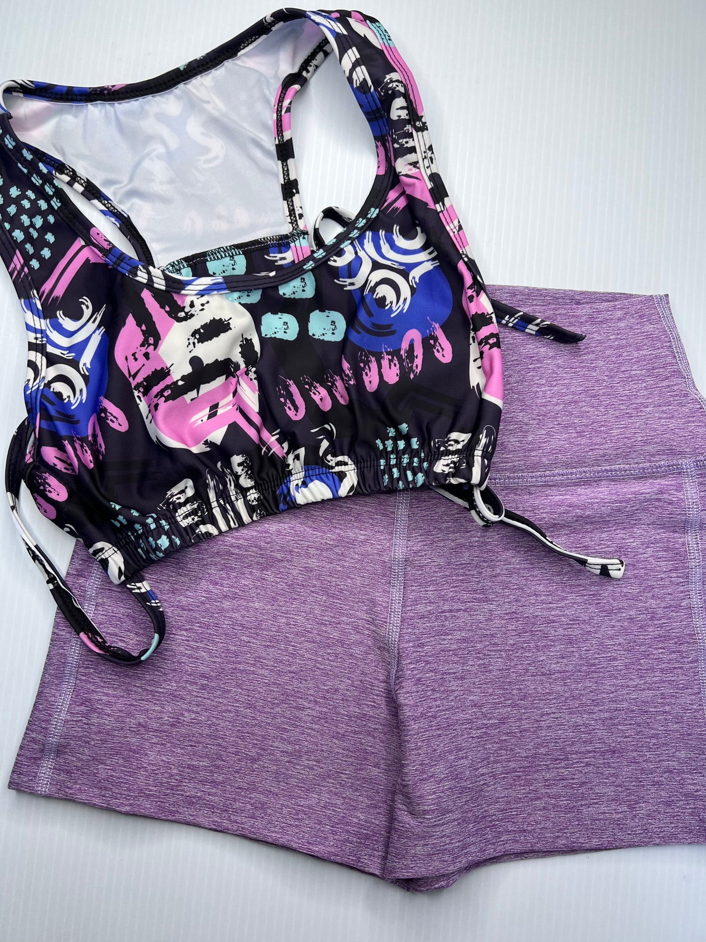 Set “Purple2 prints“ performance (Haigh Waist)