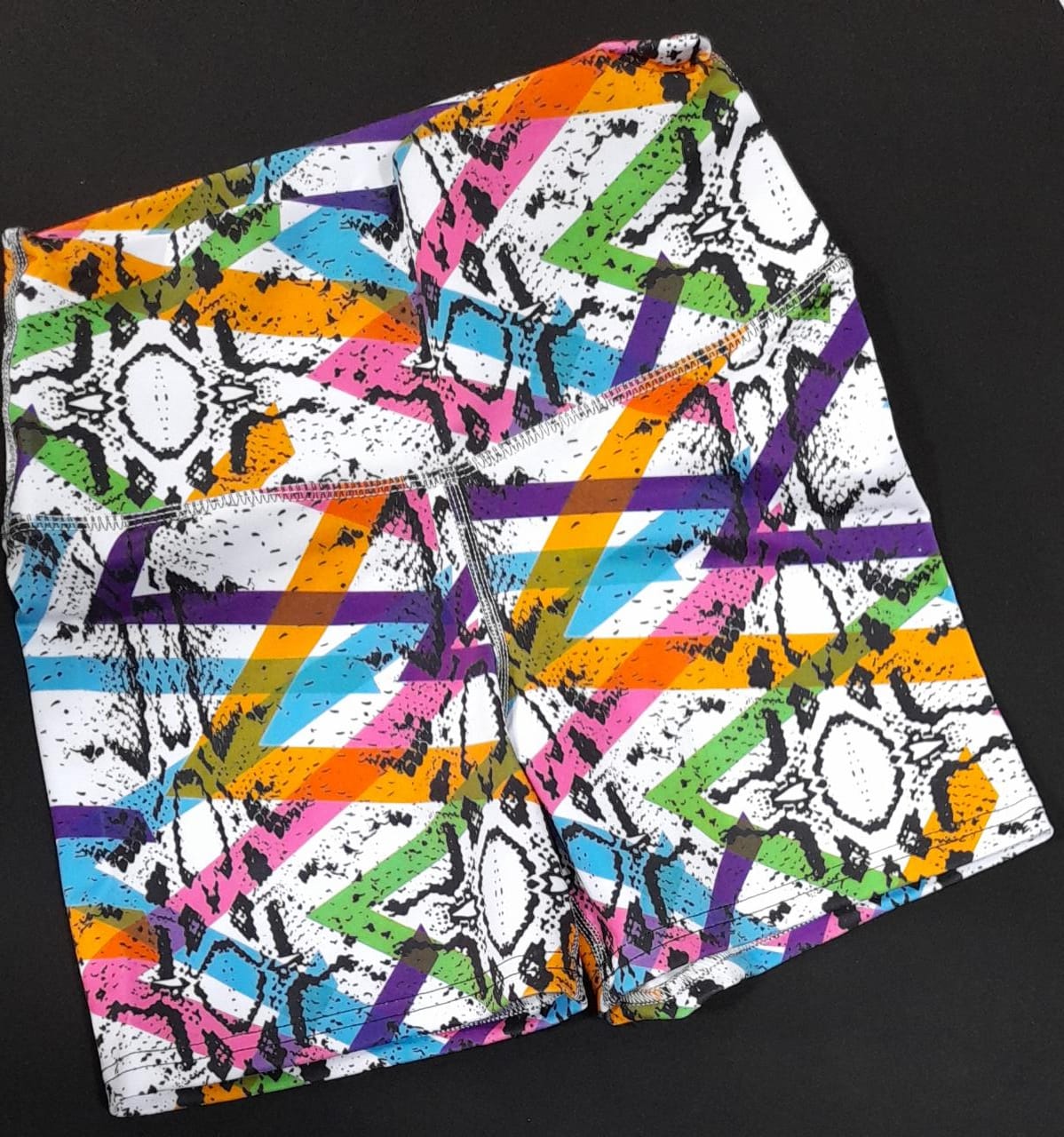 SHO "Multi-Colors" Mini-Short (High Waist)