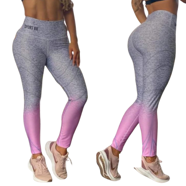 SALE Sport/Fit Gray & Pink legging