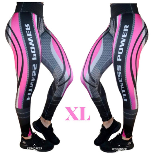 SALE "Fitness Power Size Plus" High Waist Legging