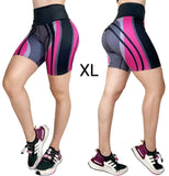 SHO/SHP Black w/ Pink Stripes Performance Short 1/2 Leg (High Waist )