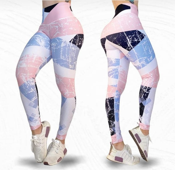 LOS/ LXL Color Sports Performance Legging (Pink, Blue, Black, White)