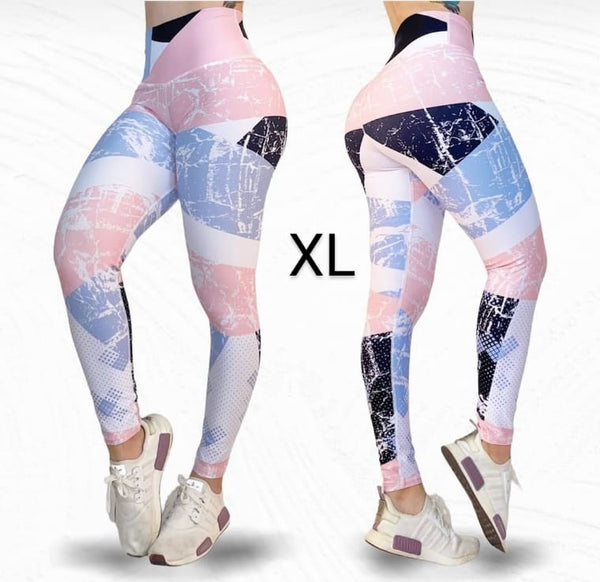 LOS/ LXL Color Sports Performance Legging (Pink, Blue, Black, White)