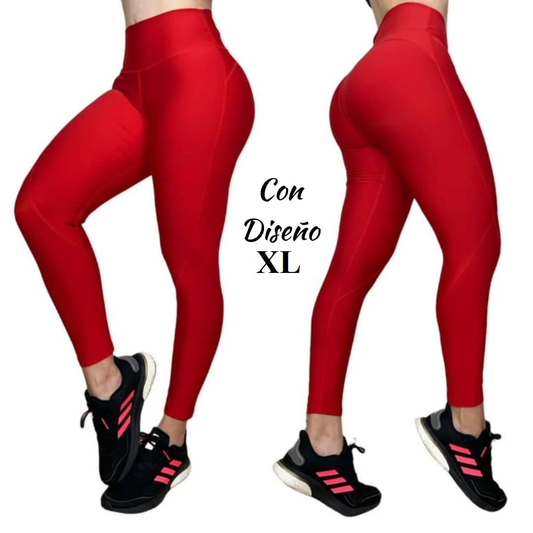 LOS/ LXL “Solid color Red” High Waist Legging