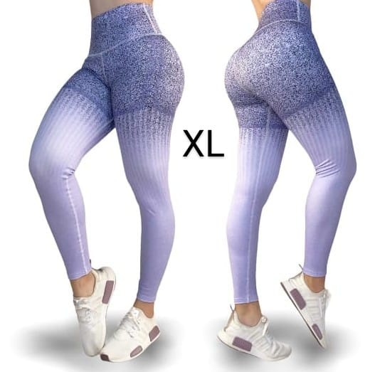 LXL "Active Violet color dark to light" High Waist Legging